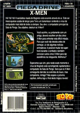 X-Men (Europe) box cover back